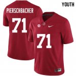 NCAA Youth Alabama Crimson Tide #71 Ross Pierschbacher Stitched College Nike Authentic Crimson Football Jersey QZ17Q82IM